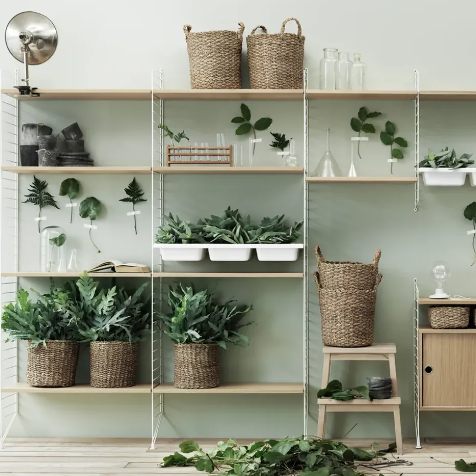 Estante Bowl String, Blanco