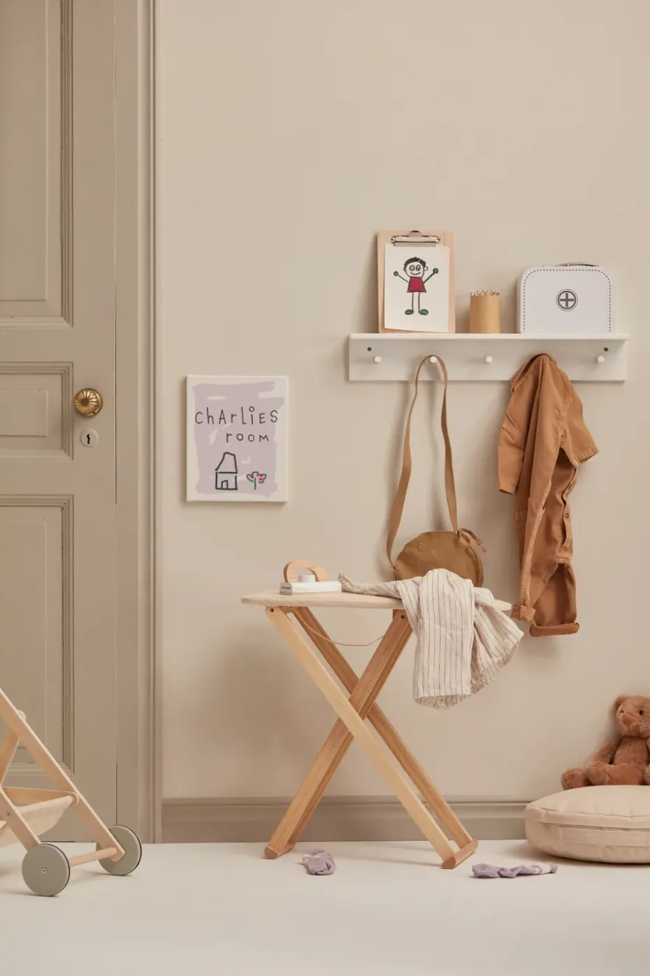 Estante con ganchos Star, Blanco