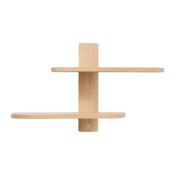 Estante de pared Bend , Roble, 50×18×40 cm