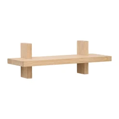 Estante de pared Treat individual, Roble, 34 × 12 × 11,2 cm