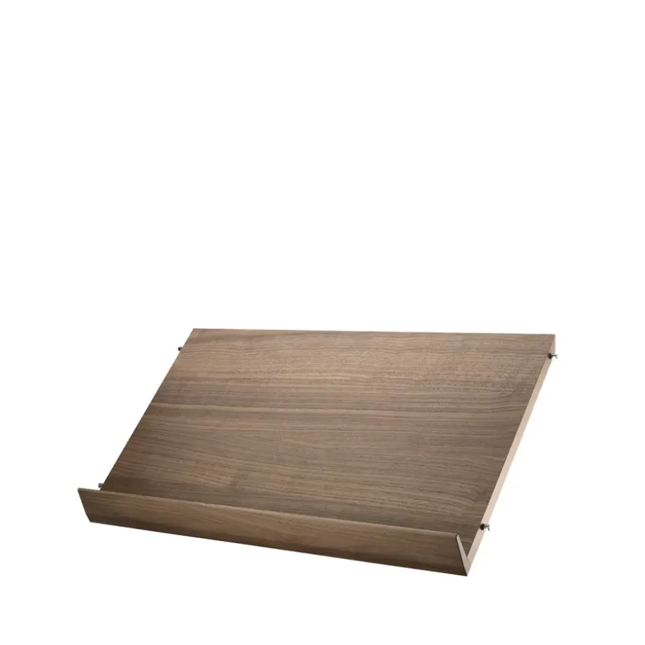 Estante para revistero String madera, Nogal, 58x30 cm