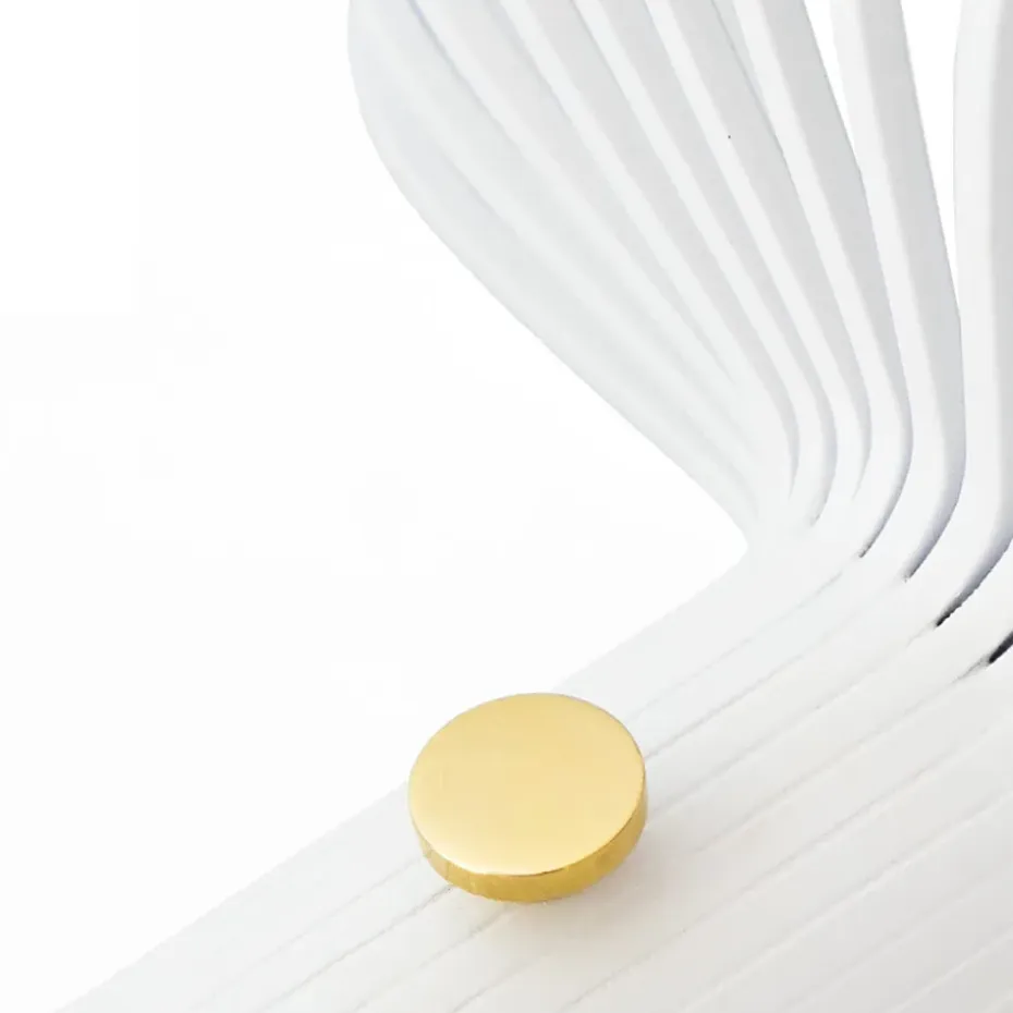 Estante para sombreros con gancho Lunett objects, Blanco