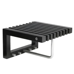 Estante perchero Cutter mini, roble lacado negro
