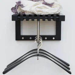 Estante perchero Cutter mini, roble lacado negro