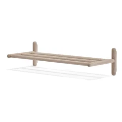 Estante perchero o zapatero Miss Holly 73 cm, Aceite blanco