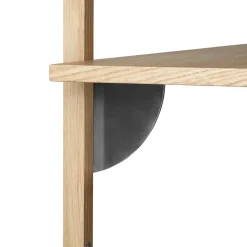 Estante Sector L/S, Roble-negro