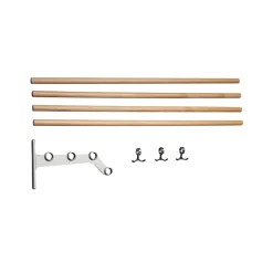 Estante sombrerero adicional Nostalgi 291, Roble, soportes aluminio