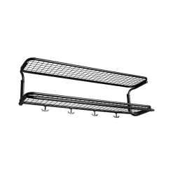 Estante sombrerero Classic 650, Negro/negro, 2 niveles, 60 cm