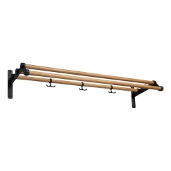 Estante sombrerero Nostalgi 291 100 cm, roble-negro