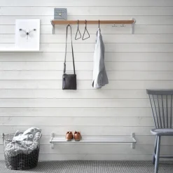 Estante sombrerero o zapatero Nostalgi, Cobre, base blanca