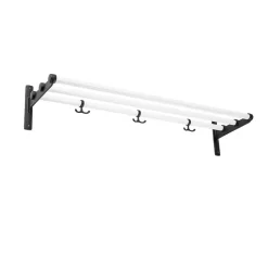 Estante sombrerero o zapatero Nostalgi, Blanco, base negra