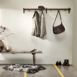 Estante sombrerero o zapatero Nostalgi, Latón, base negra