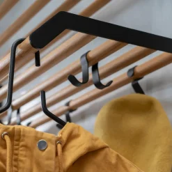 Estante sombrerero Tamburin 100 cm, Roble-negro