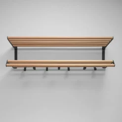 Estante sombrerero Tamburin 100 cm, Roble-negro