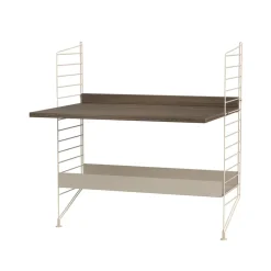 Estante String metal, Beige, 78x30 cm, borde alto