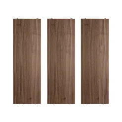 Estante String, Nogal, 58x20 cm, paquete de 3