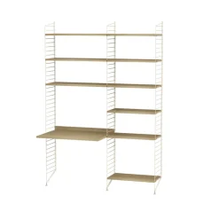 Estante String, Roble, 78x30 cm, paquete de 3