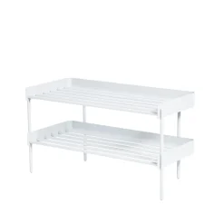 Estante zapatero Alfred, Blanco, pieza de montaje