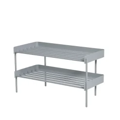 Estante zapatero Alfred, Gris claro, pieza de montaje