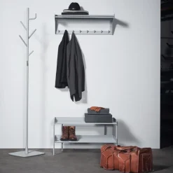 Estante zapatero Alfred, Gris claro, pieza de montaje