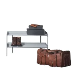 Estante zapatero Alfred, Gris claro, pieza de montaje