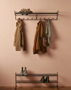 Estante zapatero Bill Shoe Shelf L, negro-marrón oscuro