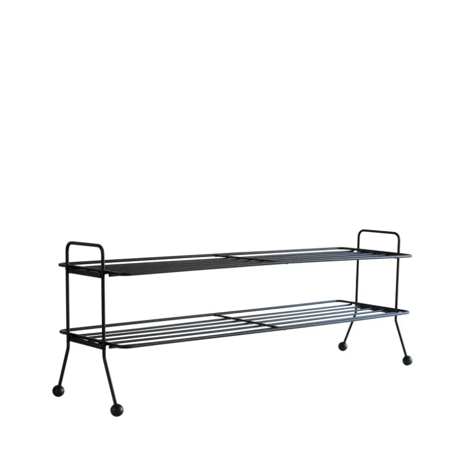 Estante zapatero Bill Shoe Shelf L, Negro