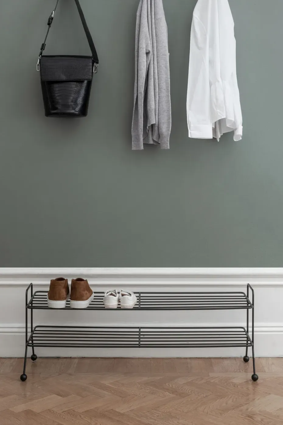 Estante zapatero Bill Shoe Shelf L, Negro