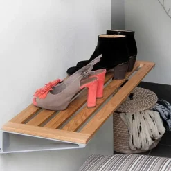 Estante zapatero Knax, roble aceitado