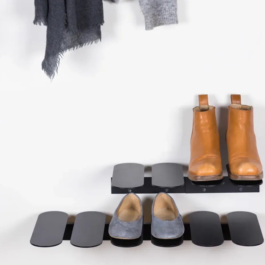 Estante zapatero Step, negro