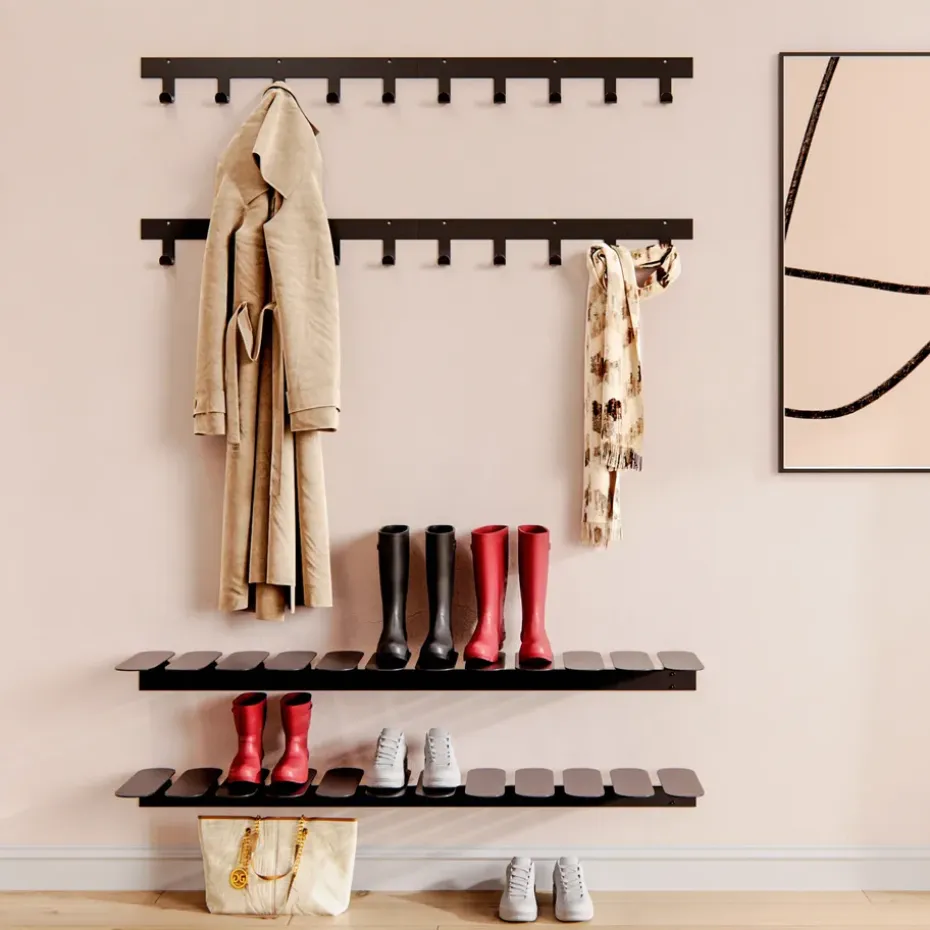 Estante zapatero Step, negro