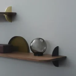 Estantería Aedes 50 cm, nogal-negro