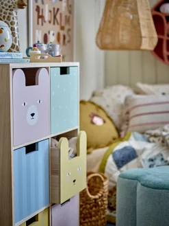 Estantería Calle con 6 cajones 55x88,5 cm, Natur