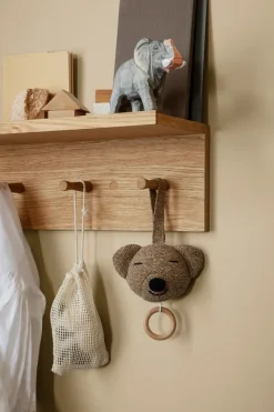 Estantería con ganchos Place Rack roble, Large