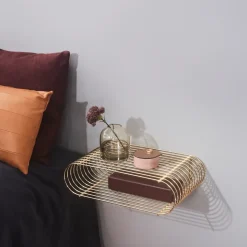 Estantería Curva, latón