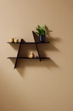 Estantería de pared A-Shelf Medium 52x9x46 cm, Black