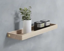 Estantería de pared Shelf 10 32 cm, Lacquered oak