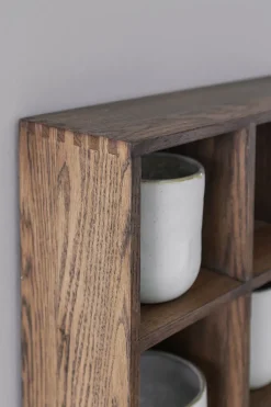 Estantería de pared Showcase 40x53 cm, Dark oiled oak