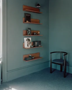 Estantería de pared Tana 75 cm, Nogal