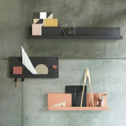 Estantería Folded, grande, negro