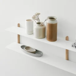 Estantería Nivo C, roble claro-blanco