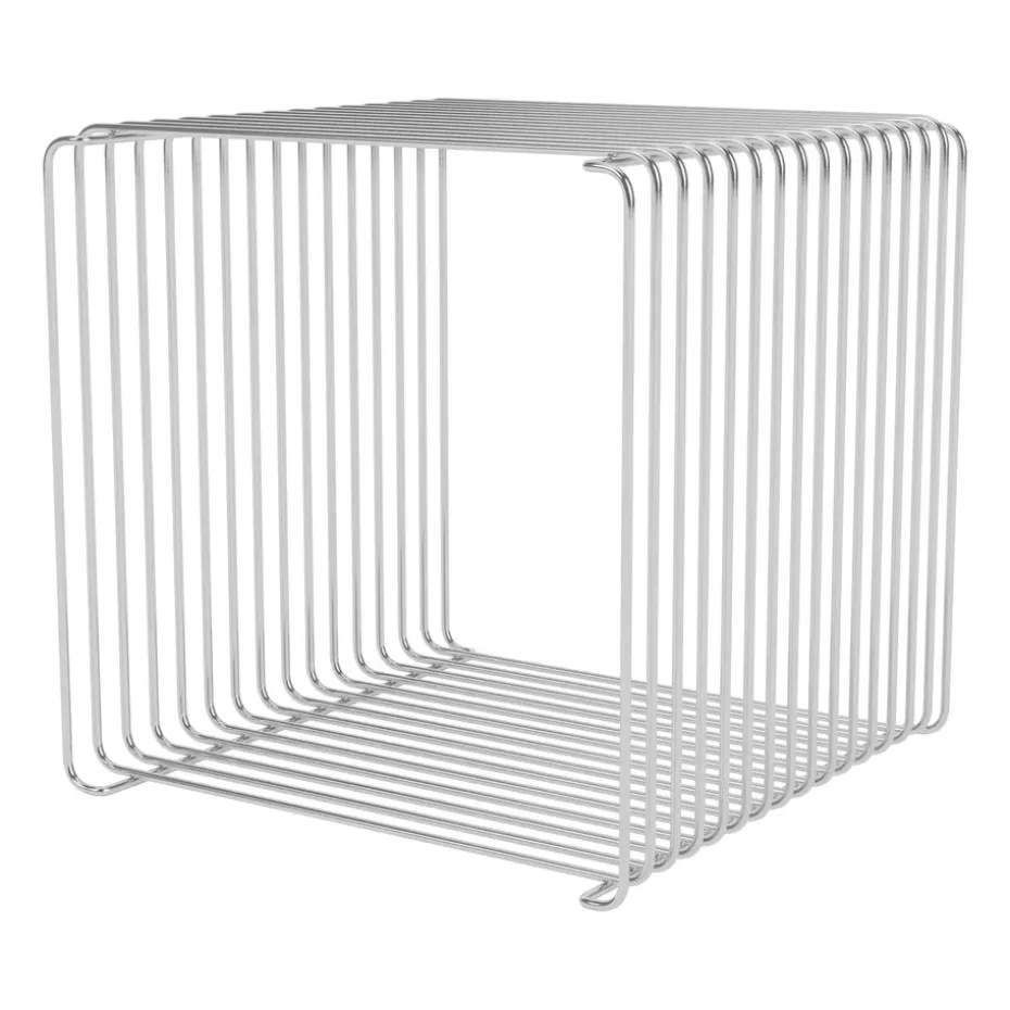 Estantería Panton Wire Single 34,8x34,8x34,8 cm, Chrome