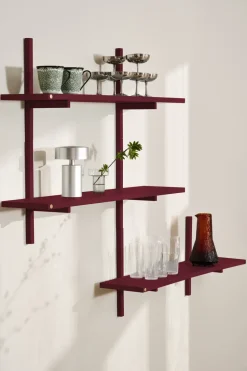 Estantería para pared A-Light Shelf Special Edition, Wine red 90x21x35 cm