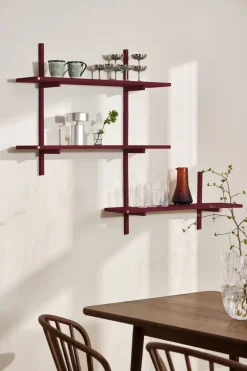 Estantería para pared A-Light Shelf Special Edition, Wine red 90x21x35 cm