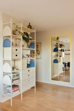 Estantería Portal 123 cm, Off-white