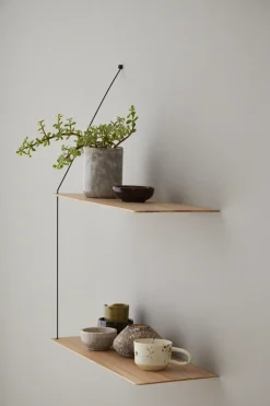 Estantería Stedge 60 cm, Roble pigmentado blanco