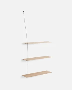 Estantería Stedge Add-on 80 cm, Roble pigmentado blanco