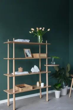 Estantería Stories con 4 estantes, Oak