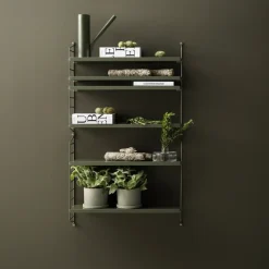 Estantería String Pocket sage, Sage (verde)