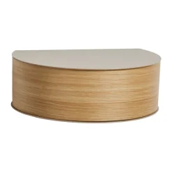 Estantería Wallie, Beige-roble